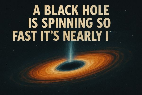 A Black Hole Is Spinning So Fast It’s Nearly Invisible!